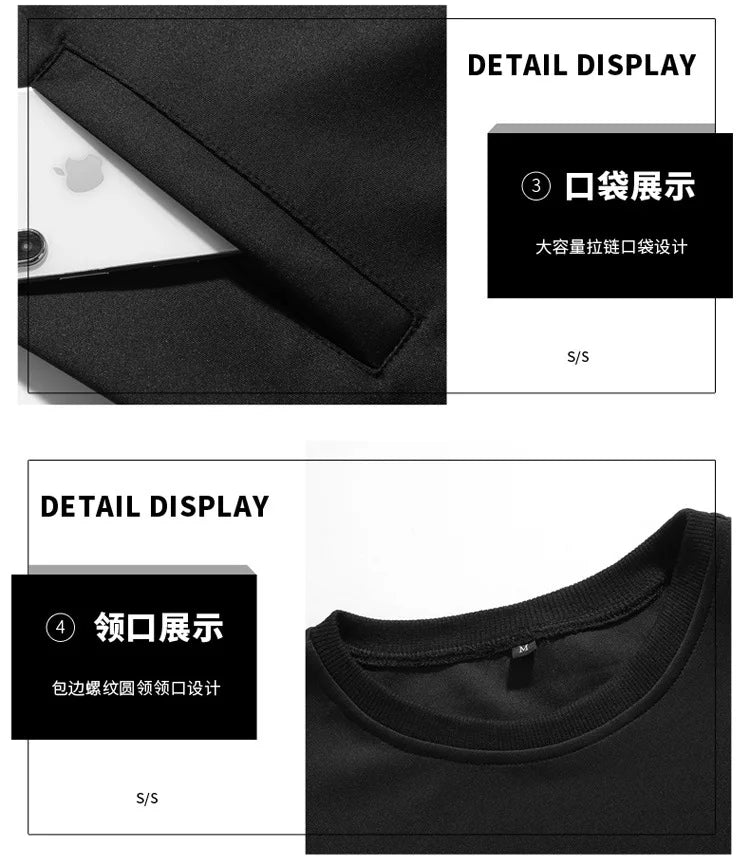 (M-5XL)Spring And Autumn New Korean Sweater Suit Men's Casual Sports Trend Three Piece Suit