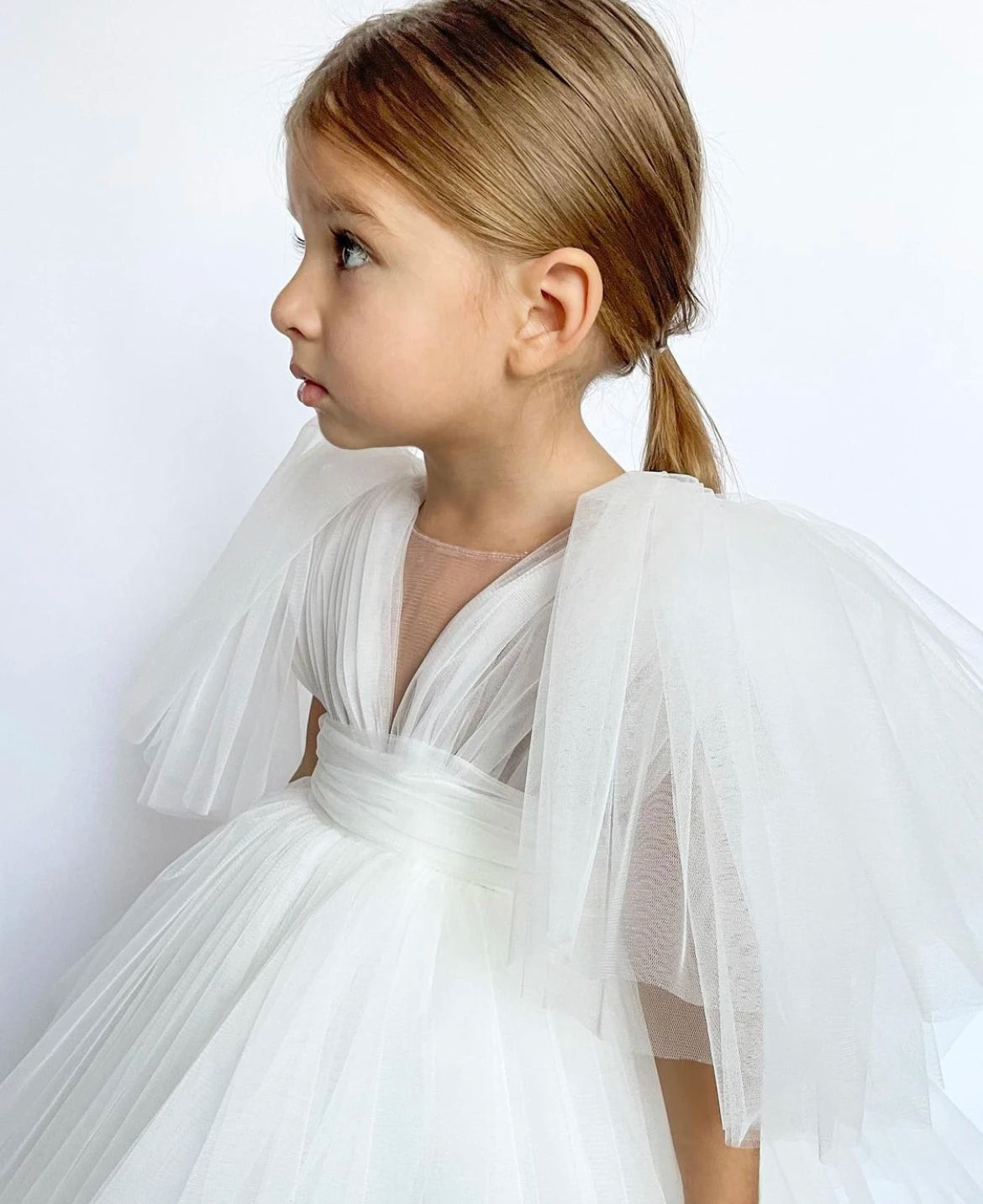 Fashion Baby Girl Princess Tutu Dress Cap Sleeve Infant Toddler Gauze Vestido Party Wedding Pageant Birthday Baby Clothes 1-12Y