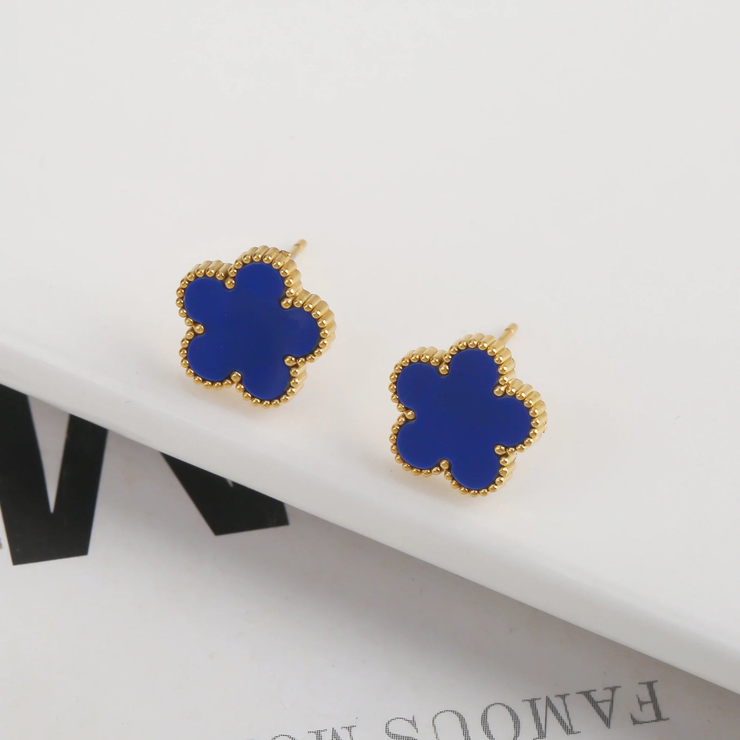 Hot Selling Plant Five Leaf Plum Blossom Stainless Steel Bracelet For Women's Jewelry Waterproof High-Quality Gift Clover