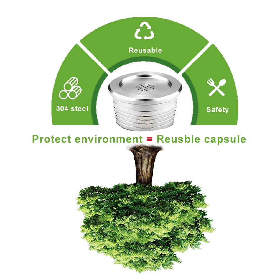 Reusable Coffee Capsule for Delta Q Milk qool Pod Stainless Steel Cápsulas Reutilizáveis Café for Delta q DIQ7323 Machine Filter