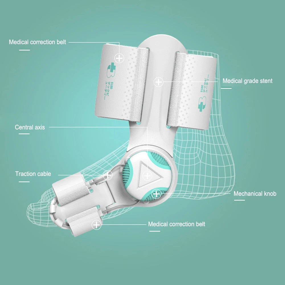 Adjustable Bunion Corrector Splint Toe Straightener with Knob Hallux Valgus Correcteur bunion Orthopedic Pedicure Care for Toe