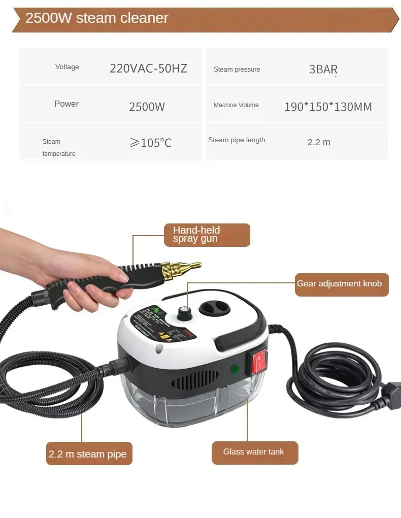 High temperature steam cleaning machine Home oil hood cleaning machine air conditioning appliances