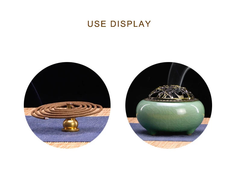 PINNY 2 Hours Natural Coil Incense Floral Scent Spiral Incense Rose Osmanthus Sandalwood Scent Purifying Air Worship Buddha