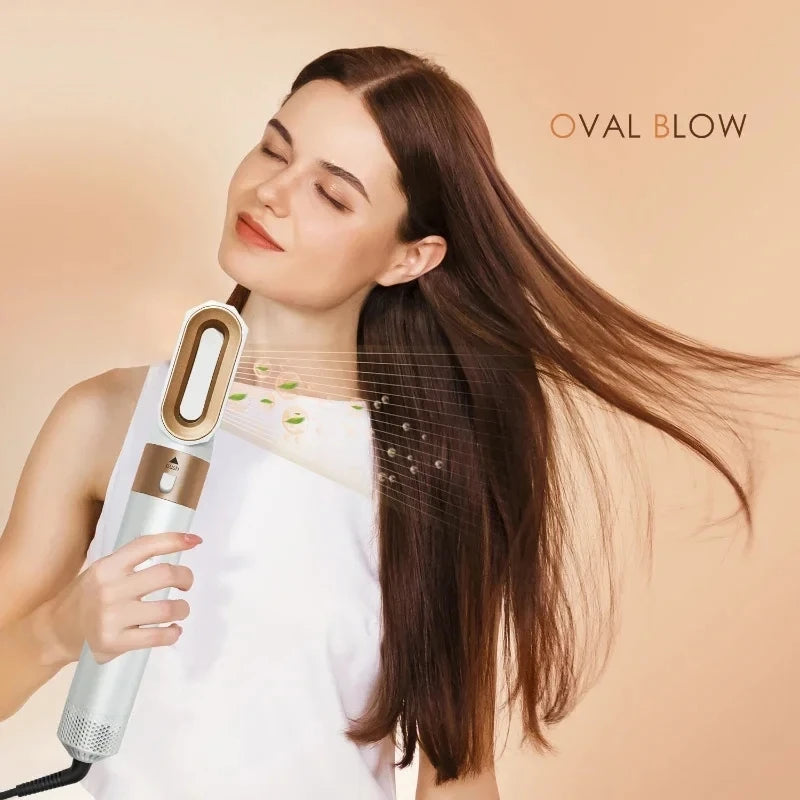 5 in 1 Hot Air Styler Comb Hair Dryer Automatic Hair Curler Professional Hair Straightener for Airwrap Household