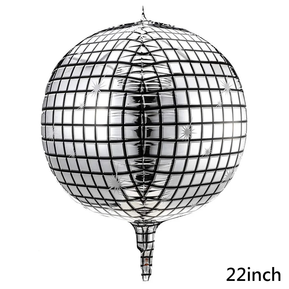 Silver Last Disco Balloons Disco Bachelorette Party Disco Ball Balloon Bridal Shower Dancing Queen Party Decorations Supplies