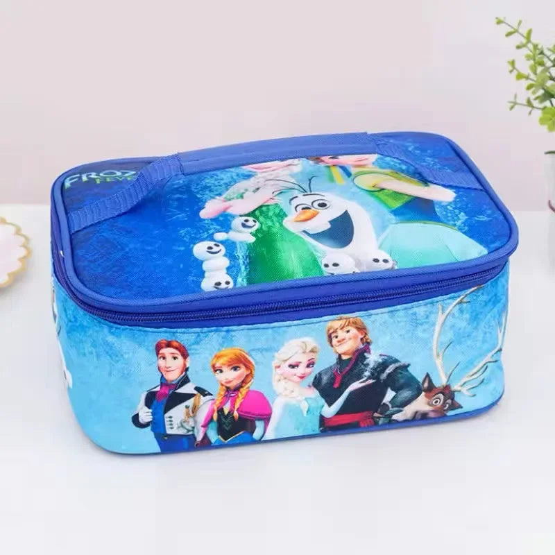 Disney cartoon frozen cars avenger Spider-Man cute lunch box bag kitty handbag Outdoor tote bag