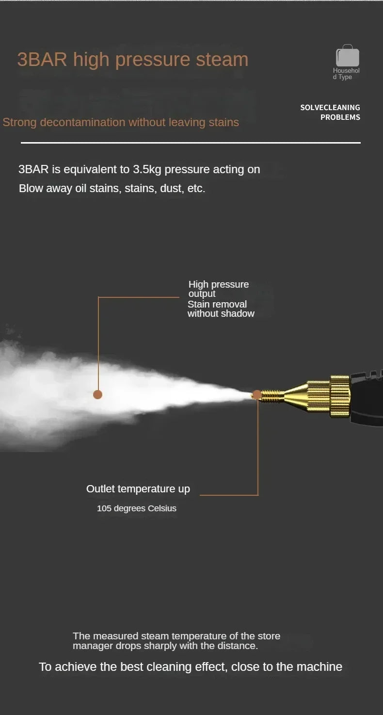 High temperature steam cleaning machine Home oil hood cleaning machine air conditioning appliances