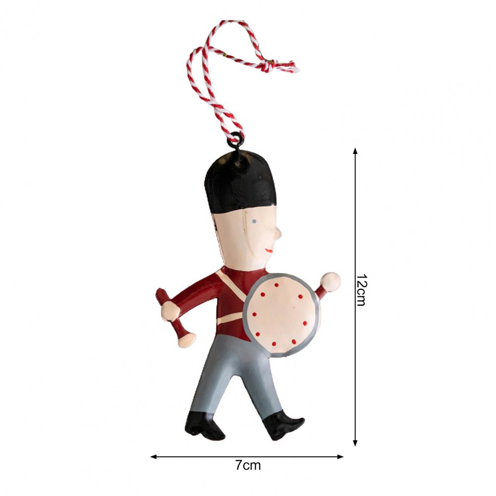 Christmas Pendant Exquisite Santa Claus Soldier Angel Shape Xmas Tree Hanging Ornaments for Festive Decoration