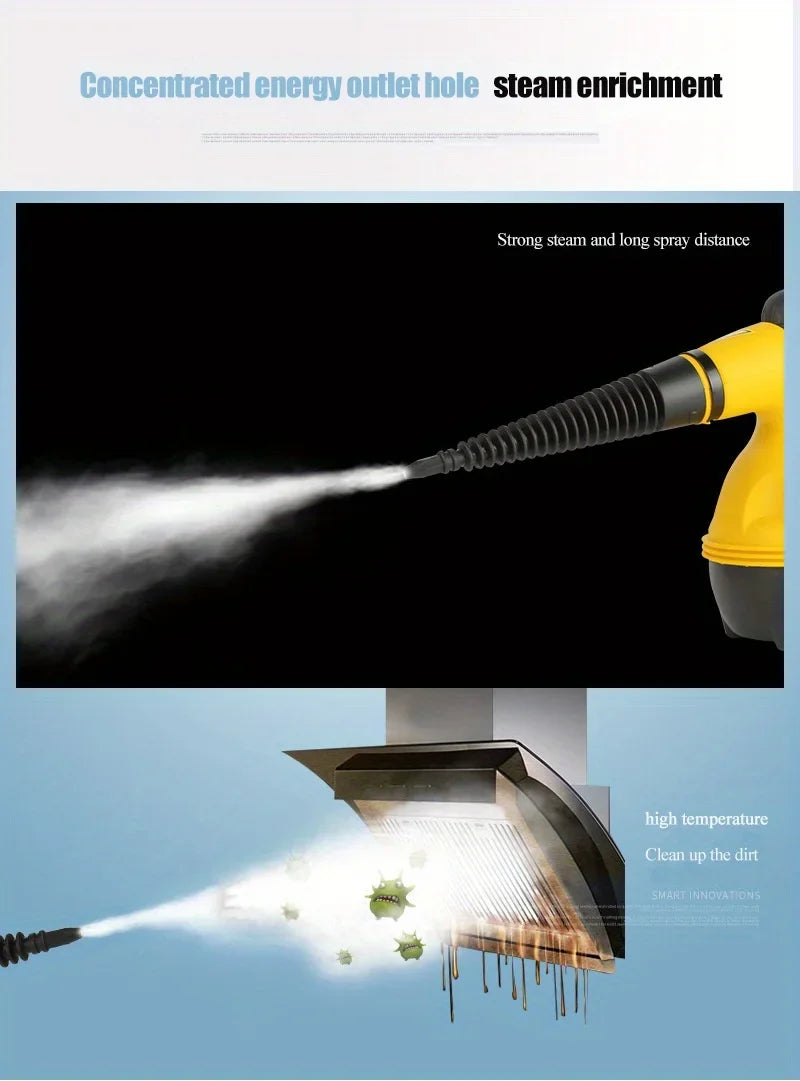 Portable Steam Cleaning Machine Suitable for a Variety of Places of Hand-held 1000W High Temperature Steamer Cleaning Machine