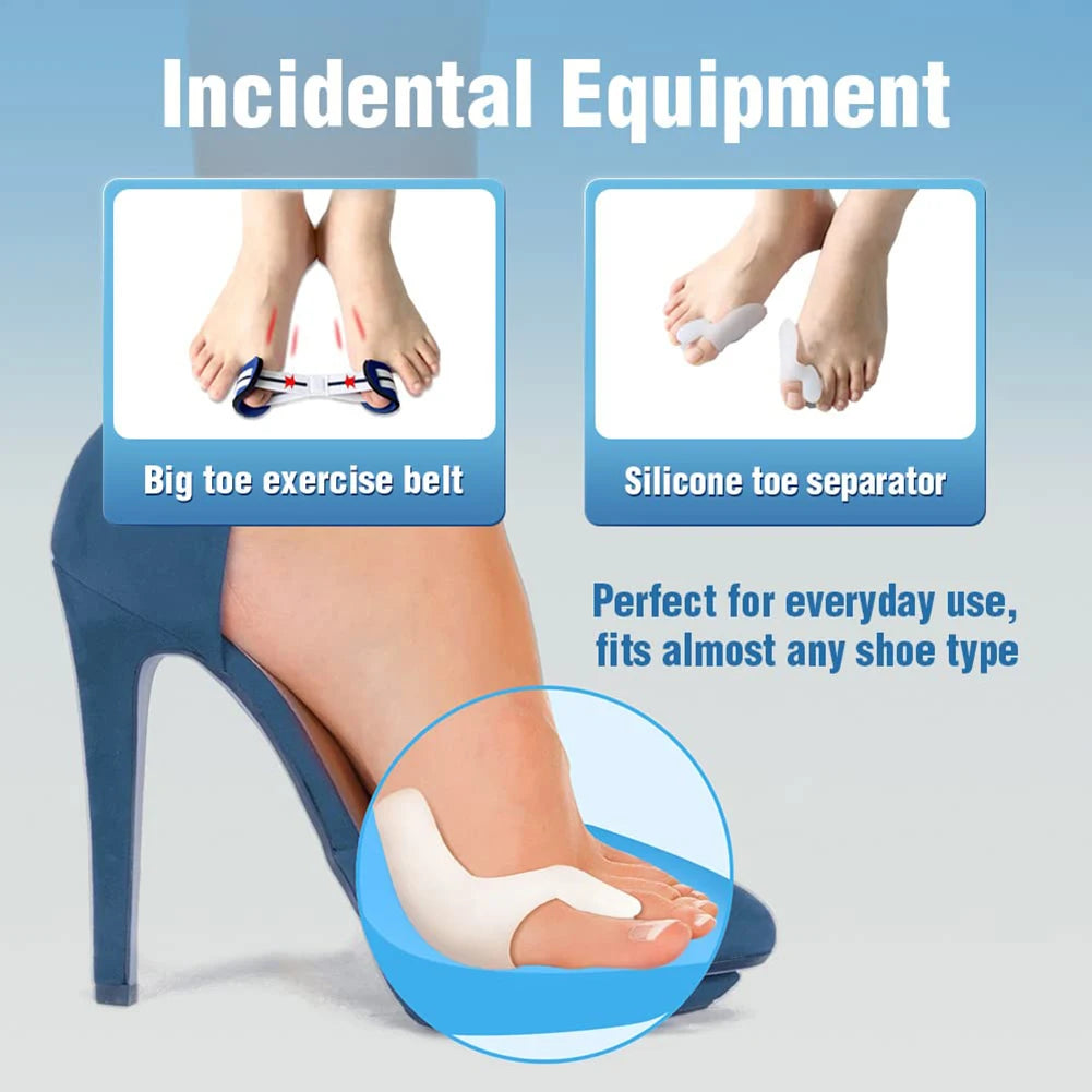 Adjustable Bunion Corrector Splint Toe Straightener with Knob Hallux Valgus Correcteur bunion Orthopedic Pedicure Care for Toe