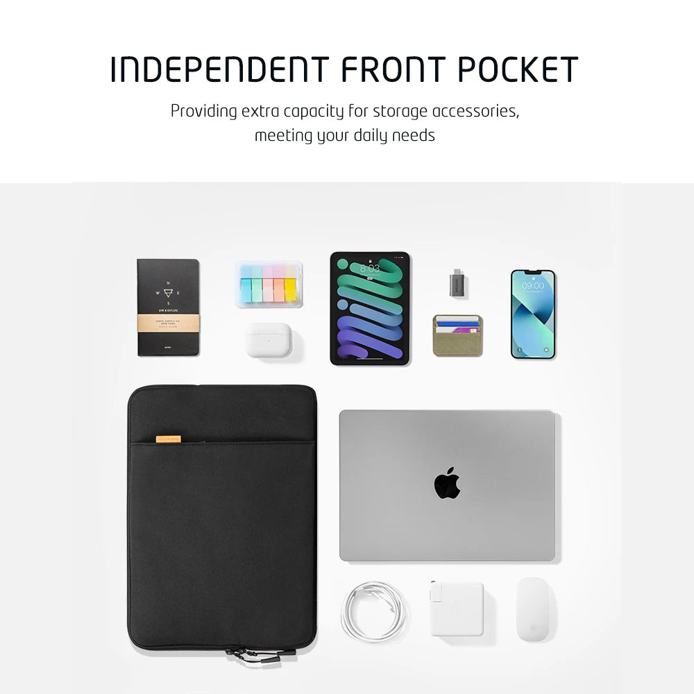 Laptop Tablet Sleeve Pouch 13-14.2 Inch Bag For Macbook Air Pro Ipad Notebook Carring Case Slim Computer Zipper Sleeve Women Men