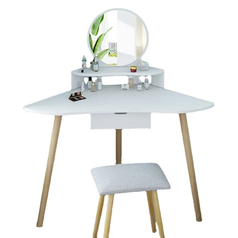 Dresser Bedroom Modern Minimalist Triangle Makeup Bedside Storage Cabinet Corner Integrated Table