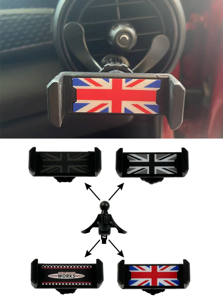 Universal For Mini R55 R56 R57 R60 R61 R58 R59 Clubman Countryman Car Phone Holder Air Vent Phone Mount Accessories