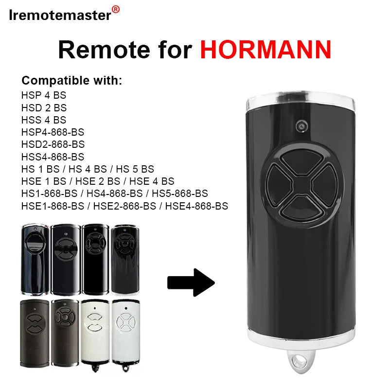 868MHz HORMANN BiSecur / BS Series Remote Control Clone HORMANN HSE 2 4 1 HS 1 2 5 HSP4 HSD2 868 BS Garage Door Remote Control