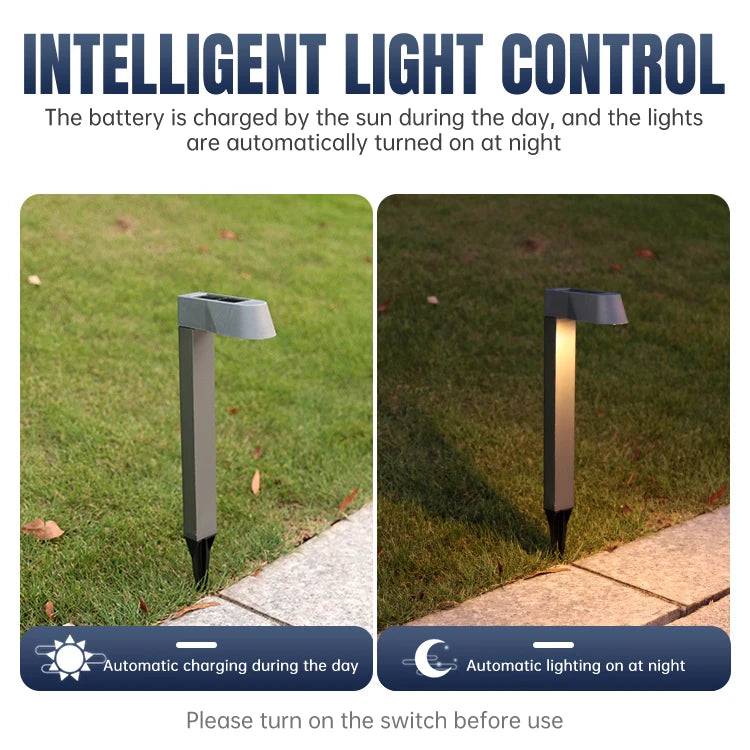 Solar LED Outdoor Lights Lawn Light Waterproof Solar Lawn Light Pathway Landscape Lamp Garden Decoration Home Yard Driveway Lawn