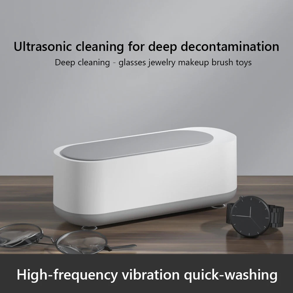 Plastic Vibration Wash Cleaner Multipurpose Ultrasonic Cleaner Washer Portable Electric Simple Operation for Everyday Objects