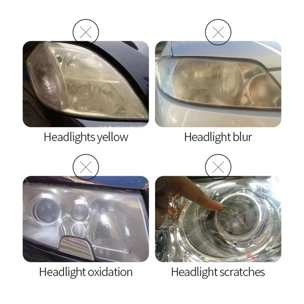 Car Headlight Renovation Kit Headlights Washer Light Restoration Fumigation Chemicals Car Cleaning Kit Automotive Polishing