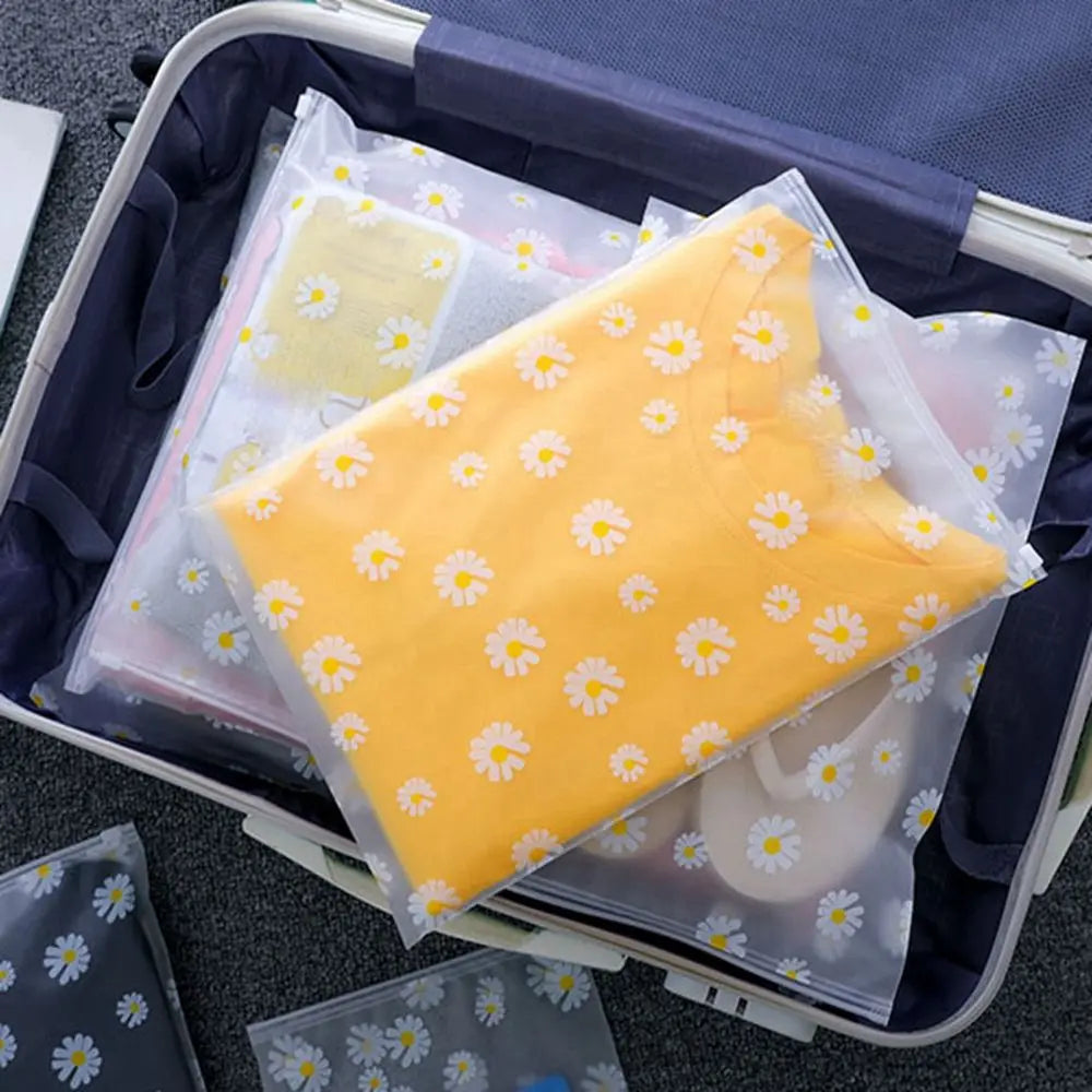 Cartoon Style Transparent Travel Bag Waterproof Shoes Bag Make Up Storage Organizer Pouch Plastic Packing Bag Zip Lock Storage