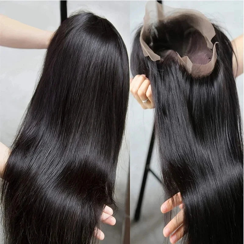 Bone Straight Lace Frontal Wig 28 30 32 Inch 100% Human Hair 13x4 Transparent Lace Front Wigs Brazilian Hair For Black Women