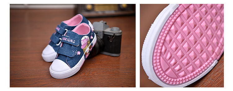 Children's Canvas Shoes Soft Bottom Fashion Kids Casual Sports Running Shoe Non-slip Breathable Toddler Flat Sneakers 21-38 Size