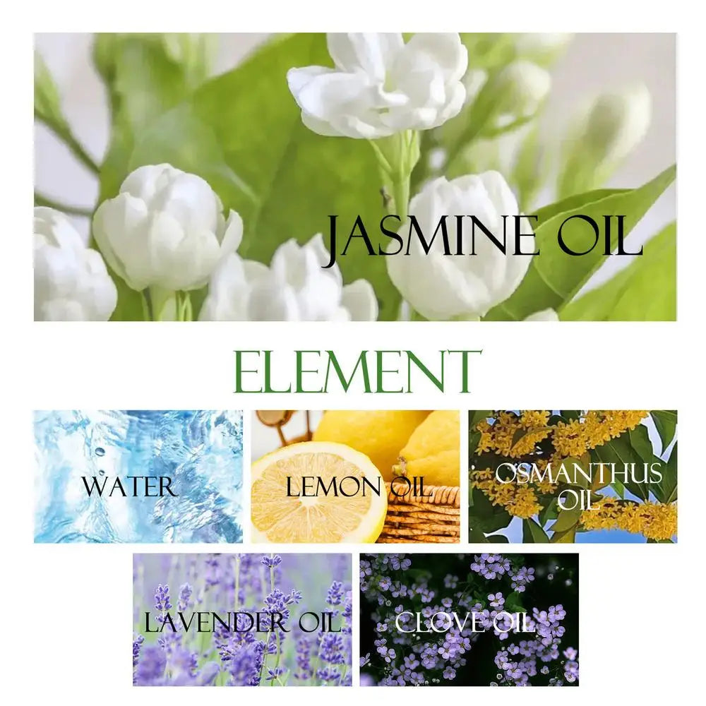 Jasmine Diffuser Natural Refreshing Jasmine Perfume Air Freshener 50ml Long-Lasting Fragrance, Aromatherapy Diffuser oil