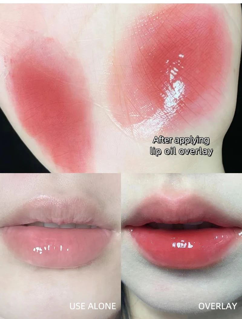 Lovely Honey Pot Lip Oil Fresh Fruit Lip Balm Long Lasting Moisturizing Clear Lip Oil Liquid Lipstick Lip Gloss Makeup Cosmetics