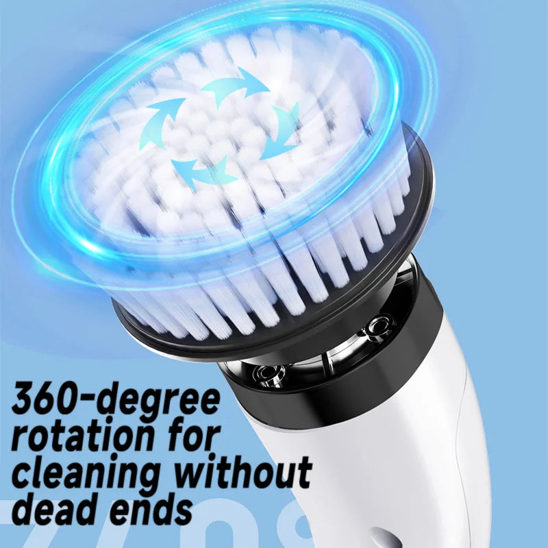 Electric Multipurpose Cleaning Brush Kitchen Gadgets Hair Brushes Bathroom Broom Toilet Household Cordless Spin Scrubber Mops