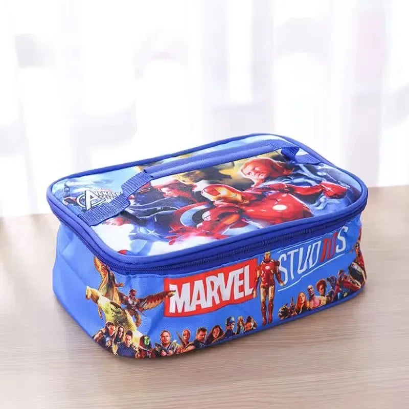 Disney cartoon frozen cars avenger Spider-Man cute lunch box bag kitty handbag Outdoor tote bag