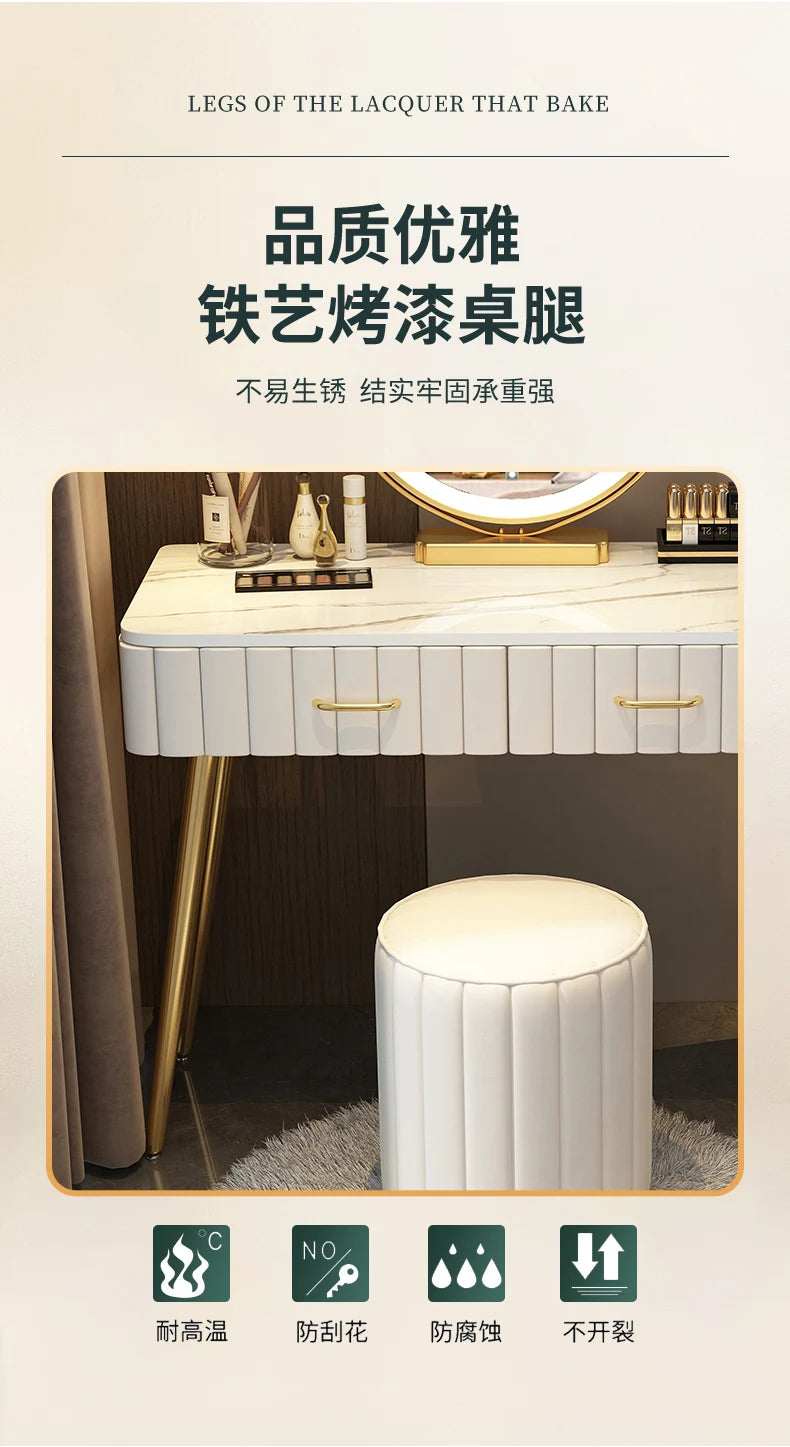 Items Makeup Dressing Table Box Container Drawer Nordic Organizer Dressing Table Mirrors Woman Coiffeuse Dressers For Bedroom