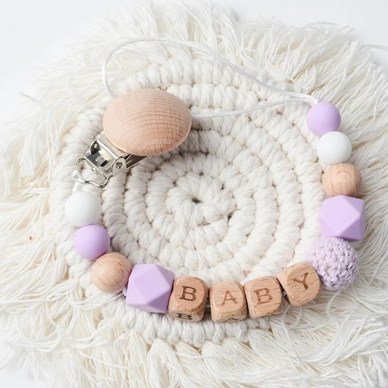 Baby Silicone Pacifier Clip Chain Gifts Dummy Nipples Holder Clips Teethers Toys Anti-lost Babies Accessories