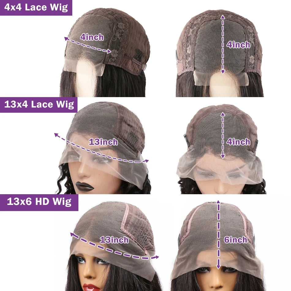 Bone Straight Lace Frontal Wig 28 30 32 Inch 100% Human Hair 13x4 Transparent Lace Front Wigs Brazilian Hair For Black Women