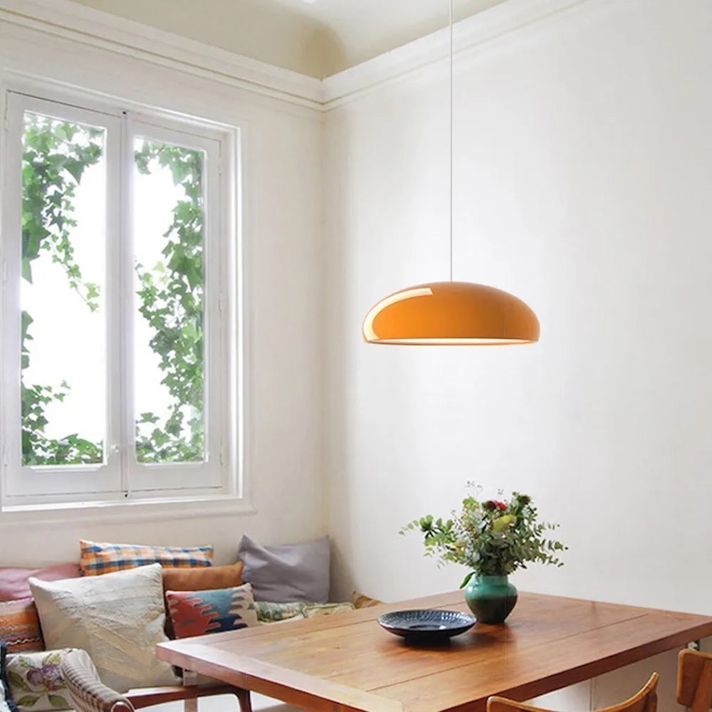Nordic LED Pendant Light Macaron 35/45/60CM Round Hanging Luminaire Living Room Dining Room Caffee Home Lighting Decor Luminaire