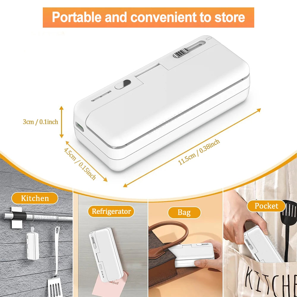 Sealing Heater Plastics Bag Sealing Machine Mini Portable Thermal Sealer For Food Handheld Plastic Bag Sealants
