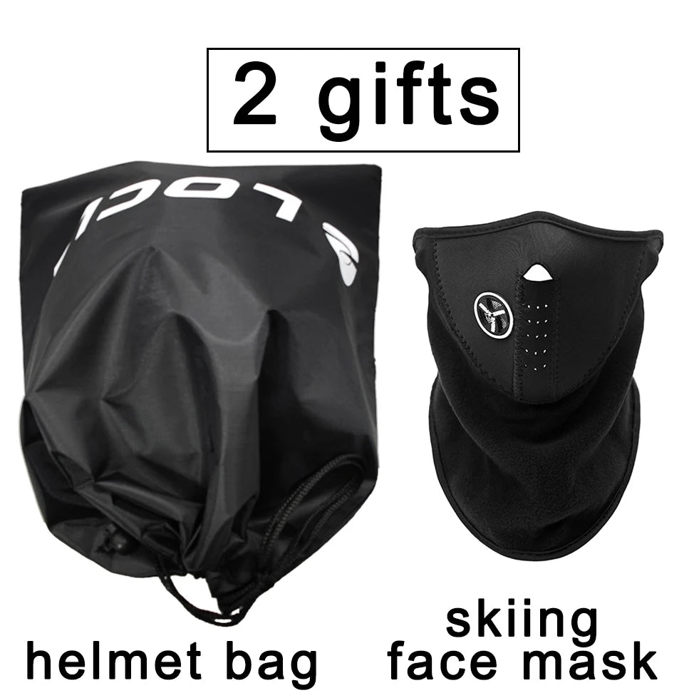 LOCLE Ski Helmet Men Women Integrally-molded Children Kids Skiing Helmet Skateboard Ski Snowboard Motorcycle Snowmobile Helmet