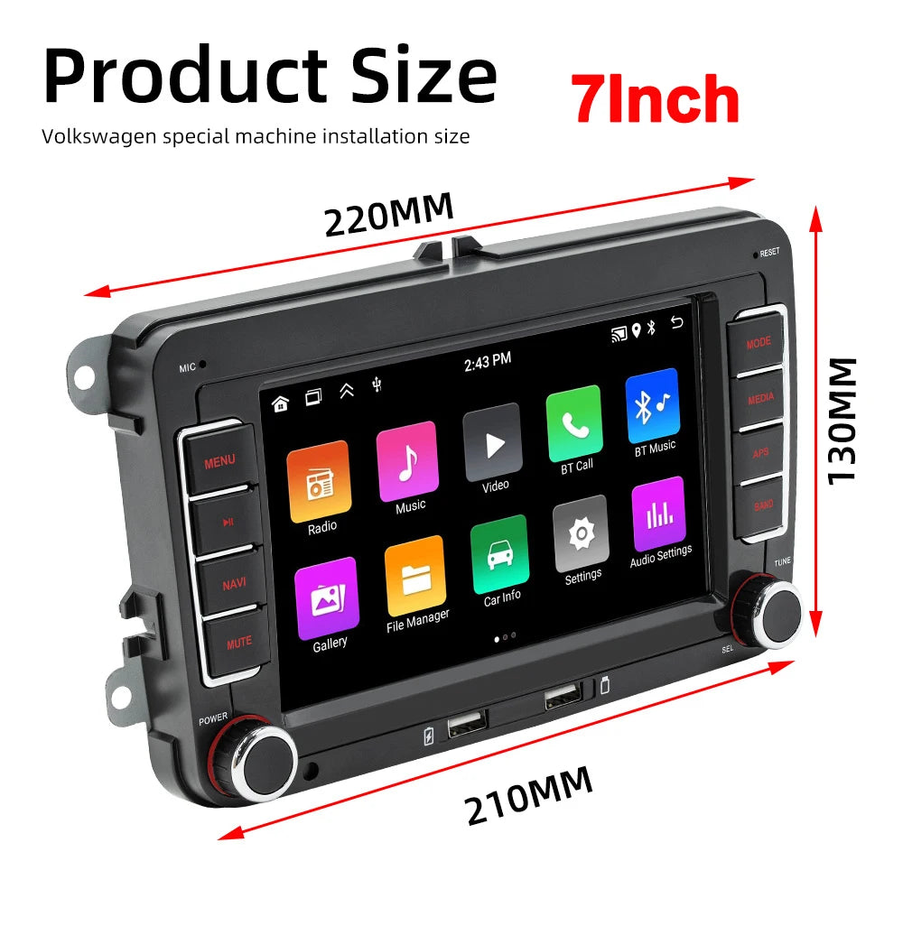 Android 13 Car Radio Carpaly For VW Volkswagen Golf 5 6 Touran Passat B6 Jetta MK5 Autoradio Multimedia Player Smart car systems