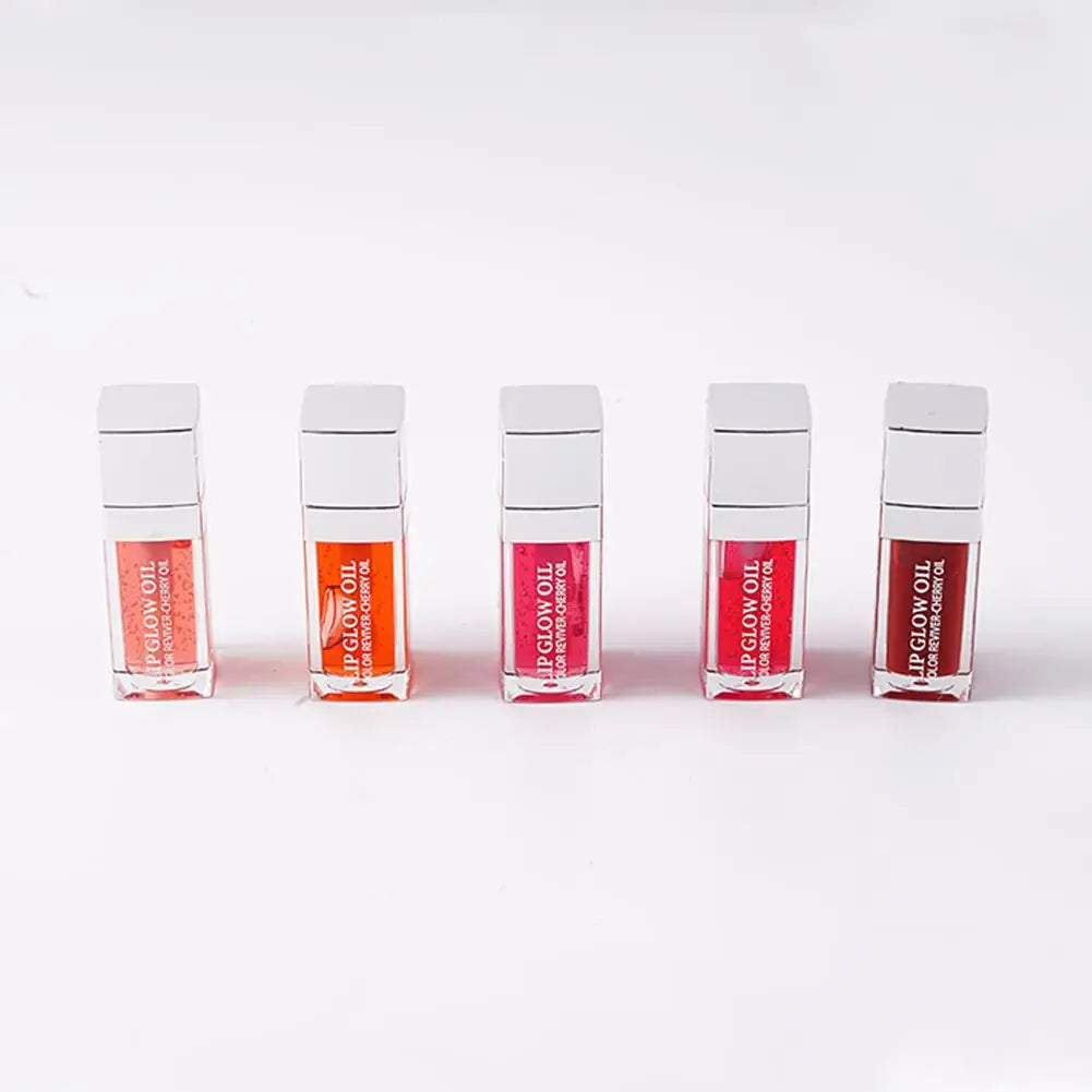 Crystal Jelly Moisturizing Lip Oil Plumping Lip Gloss Makeup Sexy Plump Lip Glow Oil Tinted Lip Plumper