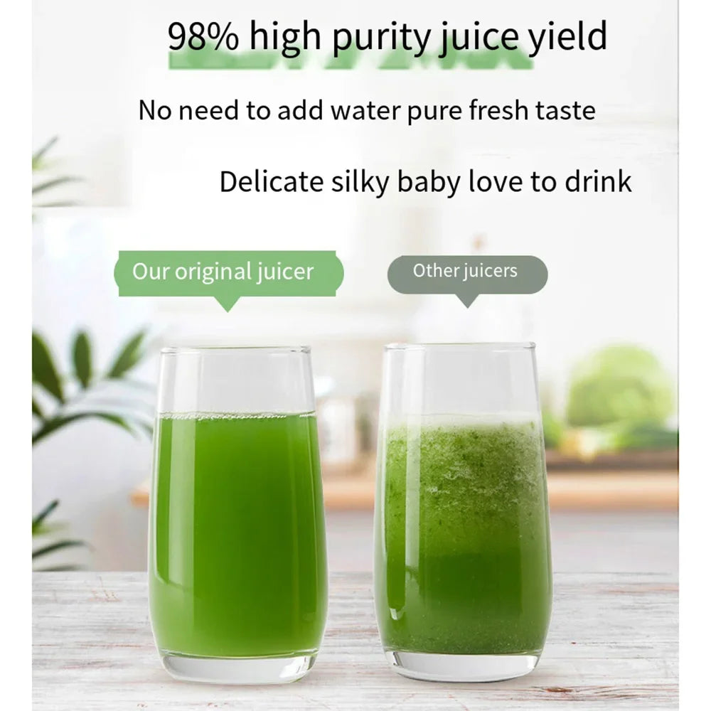 Houselin Slow Cold Press Juicer Machines Vegetable and Fruit, 500W Slow Masticating Juicer Machines with 7-inch Large Feed Chute
