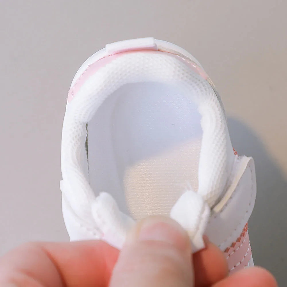 Autumn Children's Sport Shoes PU Leather Toddler Shoes For Baby Cute Rabbit Sneakers For Kids 2024 Trend Fashion Tennis Shoes