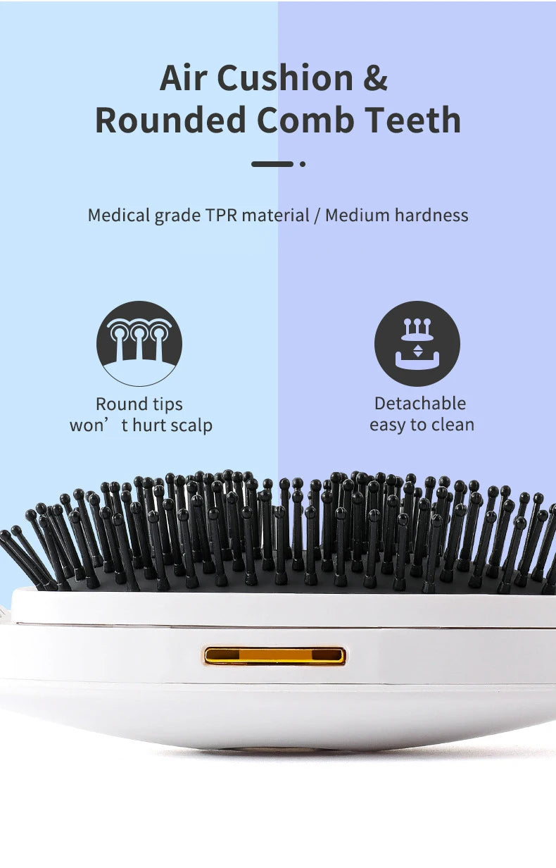 Hair Smoothing Straightening Brush Spray Steam Scalp Massage Comb Electric Ionic Household Hair Styler Tool for Frizzy Dry Hair