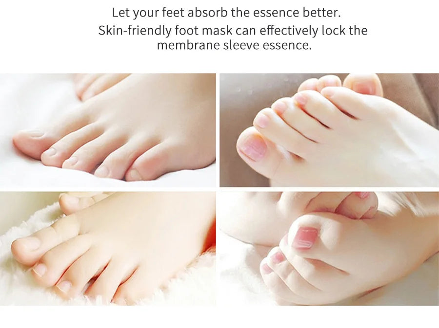 Feet Exfoliating Foot Masks Pedicure Socks Exfoliation Scrub for Feet Mask Pedicure Stone Foot Peeling Mask For Foot Spa
