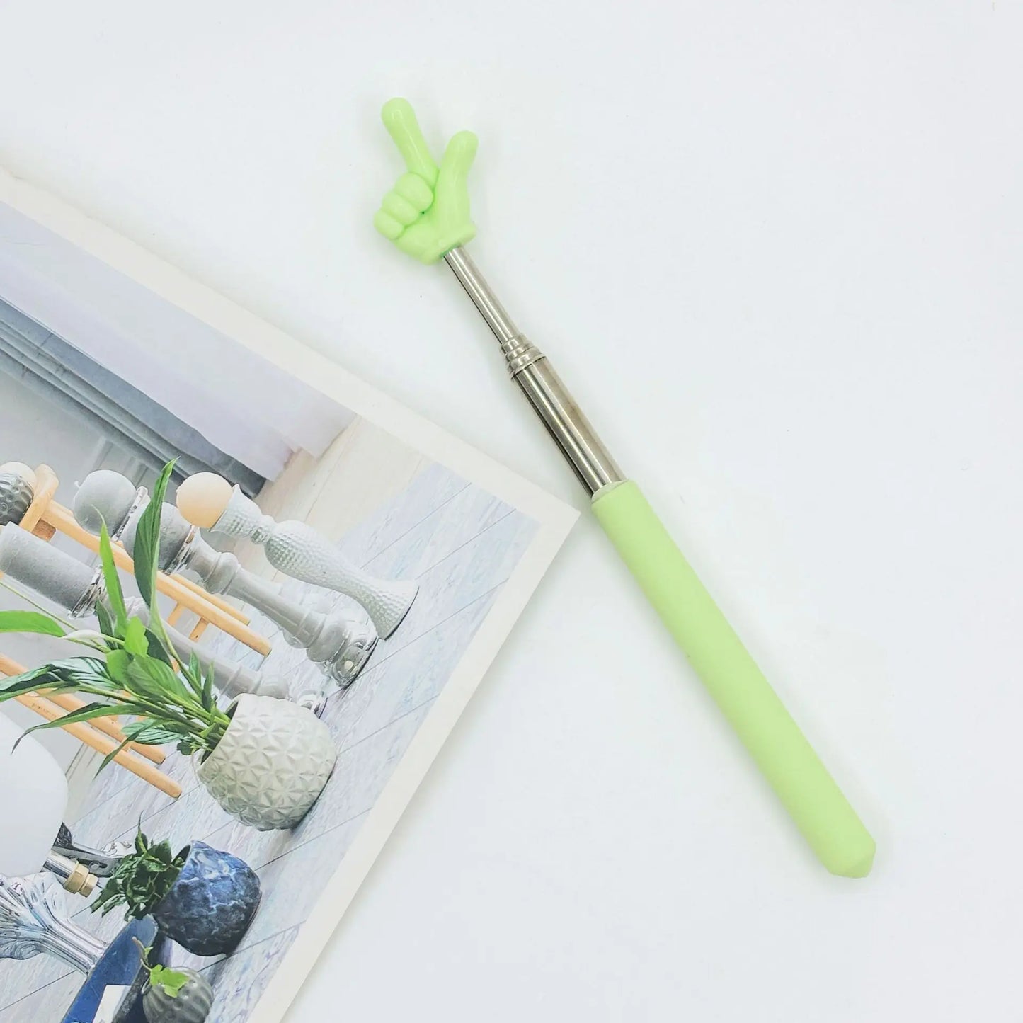 Retractable Teacher Pointer Finger Design Reading Guide Preschool Teaching Stick Tools For School Whiteboard Pointer