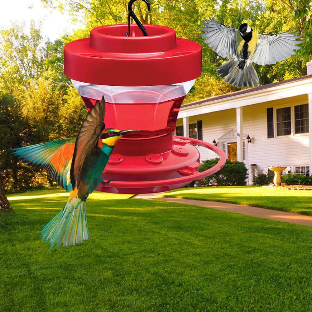 Outdoor Bird Feeder Detachable Hummingbird Feeder With 8 Feeding Ports Water Feeding Device Birdcage Style Bird Feeder drop ship