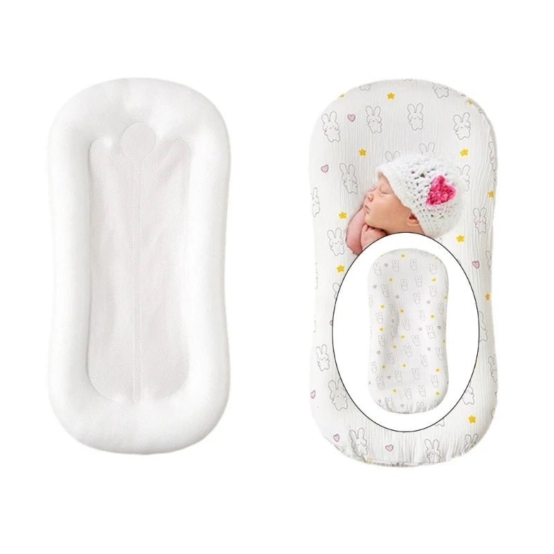 Adjustable Height Infant Bedside Bedding Lightweight and Versatile Baby Bassinet Sheet Convenient for Home & Travel Use Q81A