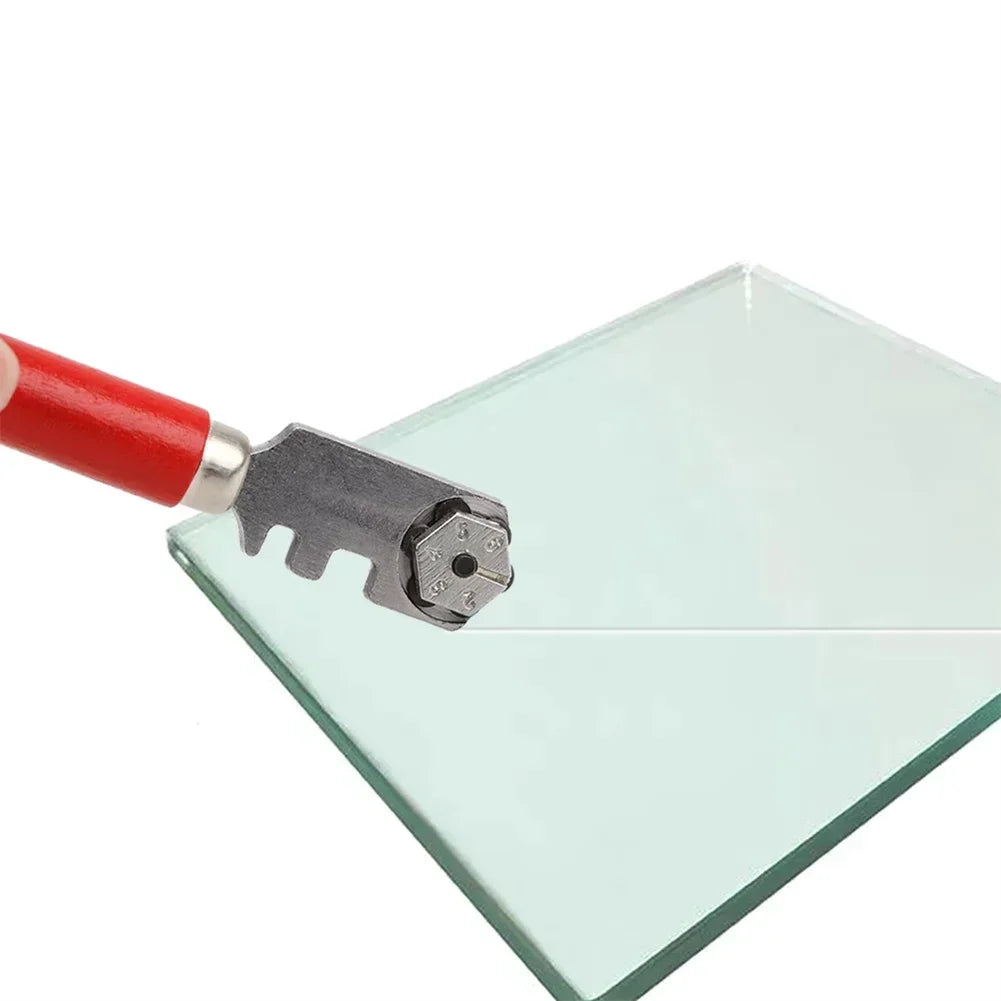 Cutting 6-12mm Glass Cutter Glass Cutter For Householdcutting Work Handle Material Wood Iron Durable