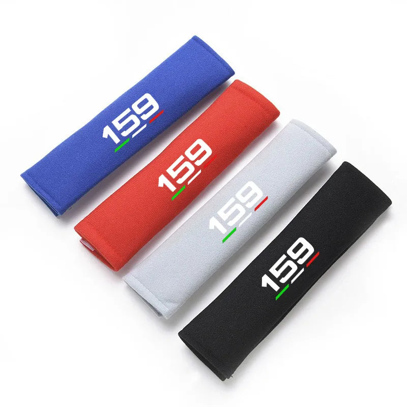 2pcs Car Safety Belt Cover Adjustable Seat Belt Cover Shoulder Strap Covers for Alfa Romeo 159 Auto Accessories