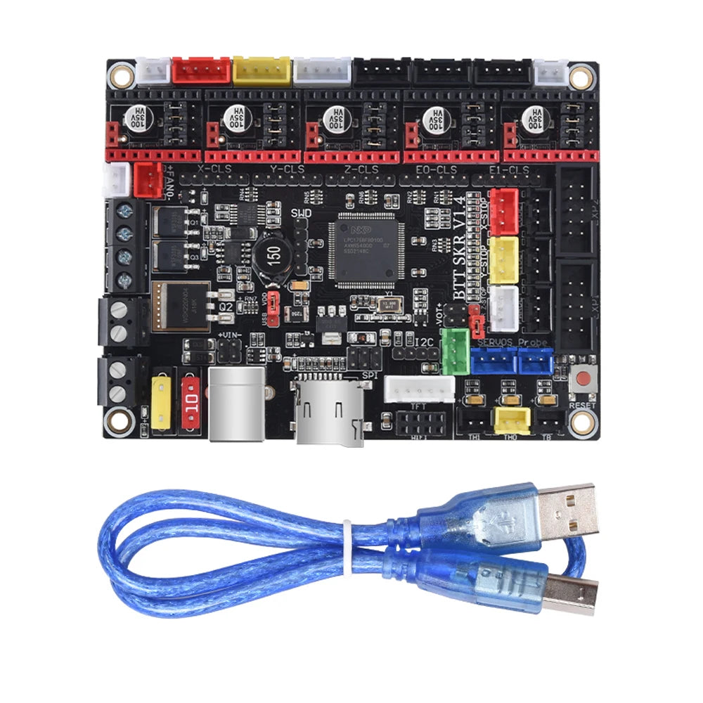BIGTREETECH SKR V1.4 Turbo 32 Bit Motherboard PITFT50 Touch Screen TMC2209 TMC2208UART Driver For Voron V2.4 3D Printer