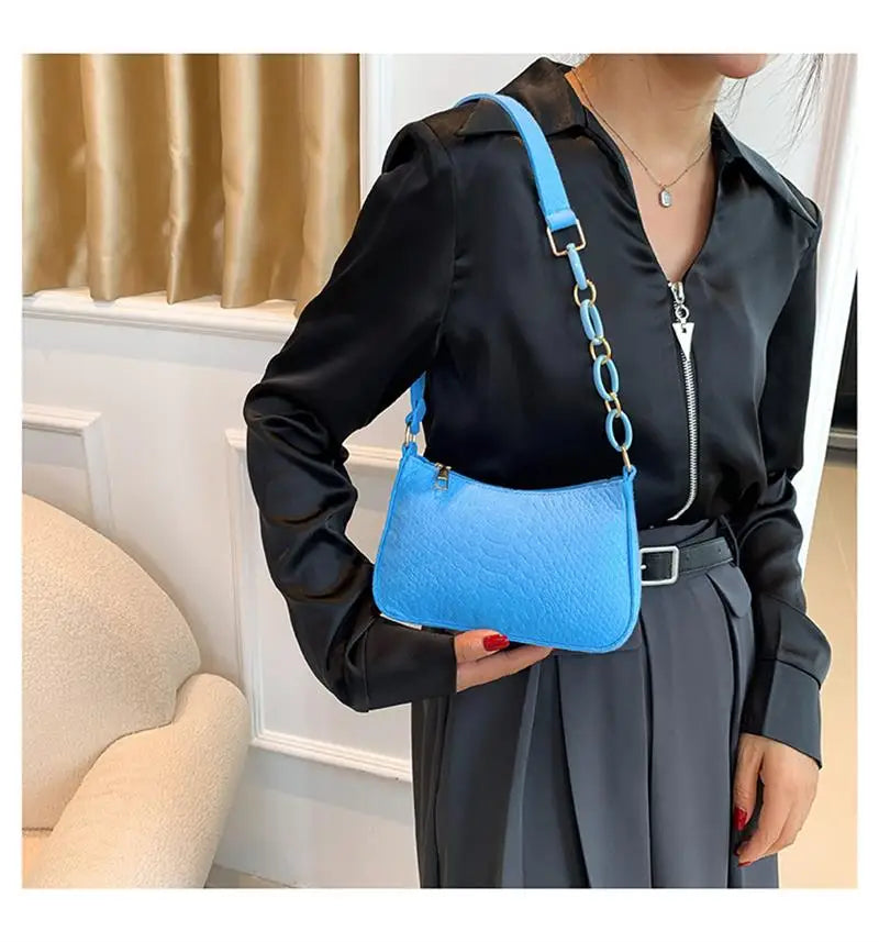 Fashion Felt Shoulder Bags For Women Women'S Subaxillary Bag Design Advanced Texture Armpit Handbags Purses Crescent Saddle Bag