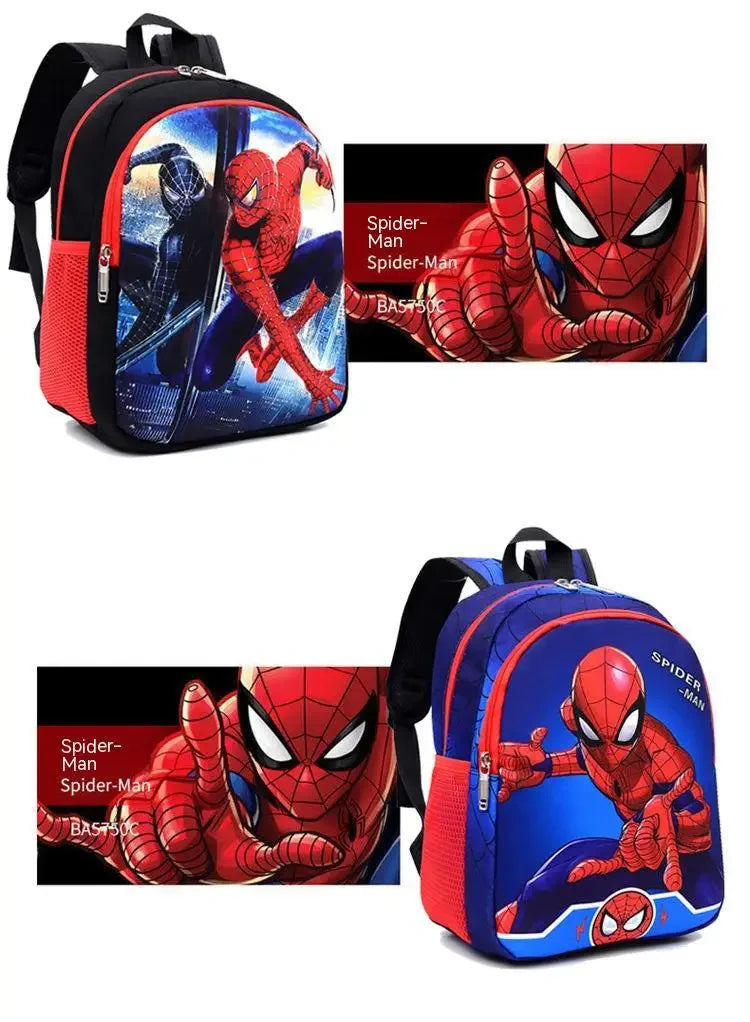 Children schoolbag spider backpack weight-reducing kindergarten Iron Man backpack cartoon large capacity boys and girls backpack