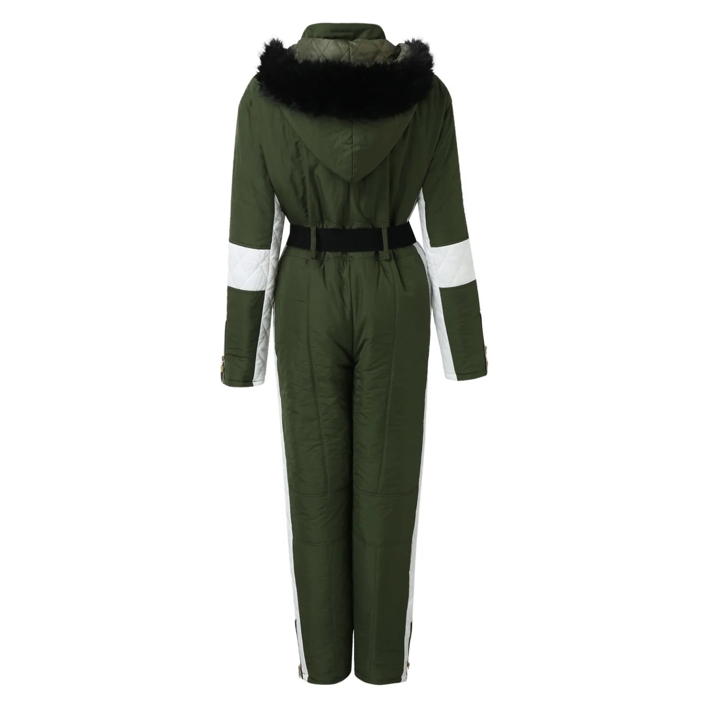Outdoor Ski Jumpsuit Thick Winter Warm Jumpsuit Woman'S Snowboard Skisuit Outdoor Sports Skiing Pant Set Zipper Ski Suit Clothes