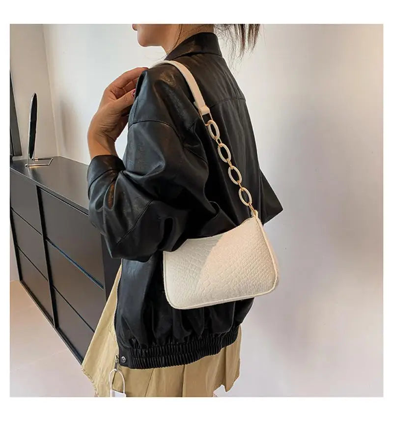 Fashion Felt Shoulder Bags For Women Women'S Subaxillary Bag Design Advanced Texture Armpit Handbags Purses Crescent Saddle Bag
